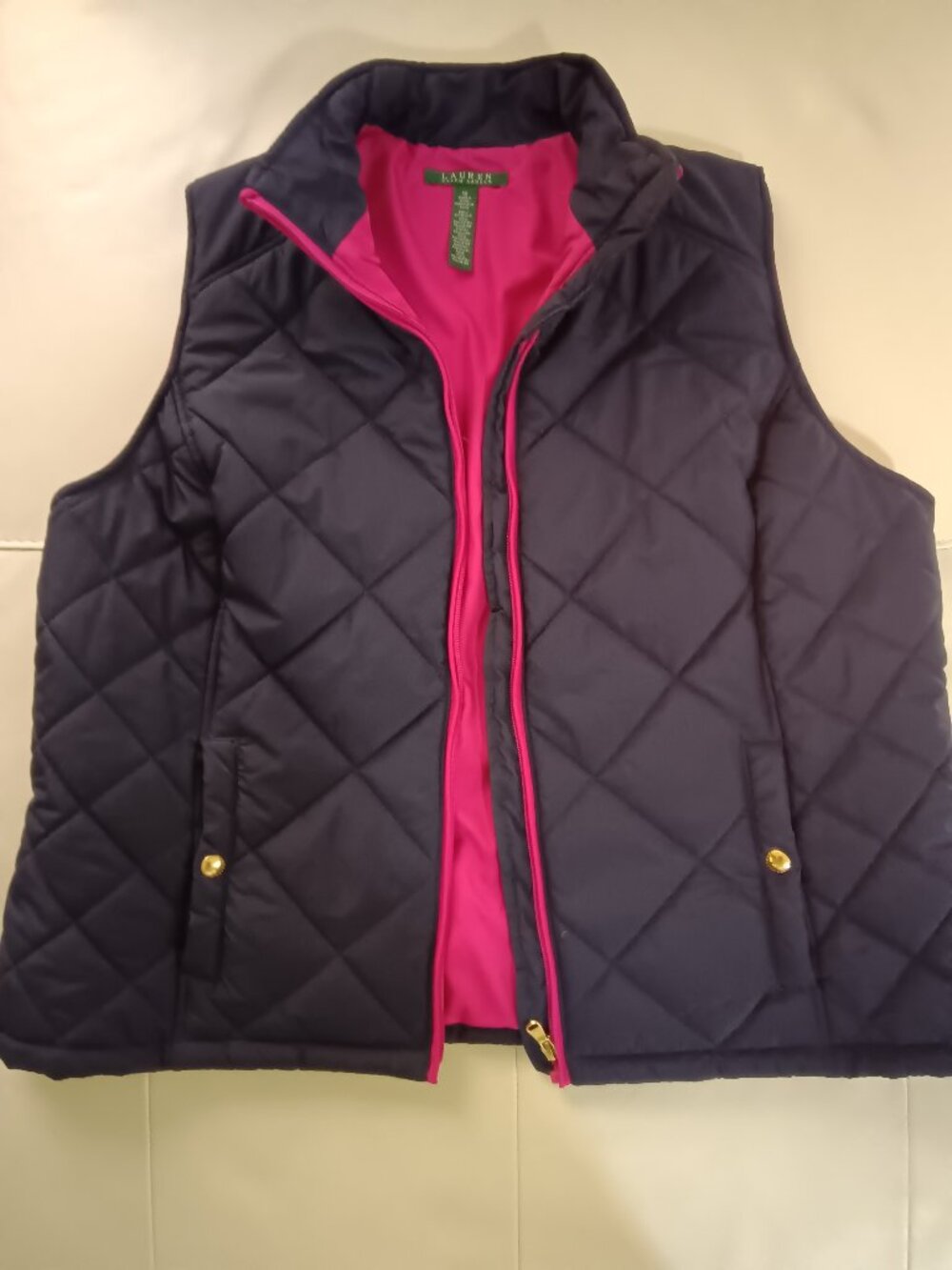 Lauren Ralph Lauren Diamond Quilted Puffer Vest